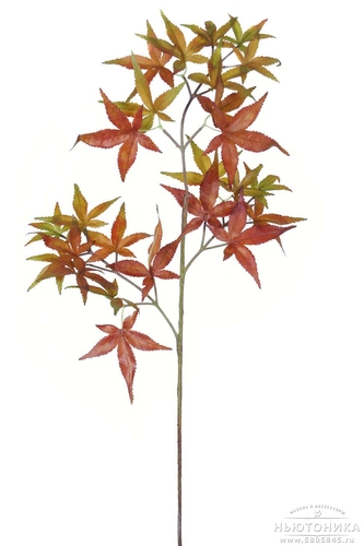 Искусственная ветка кленовых листьев, 75 см