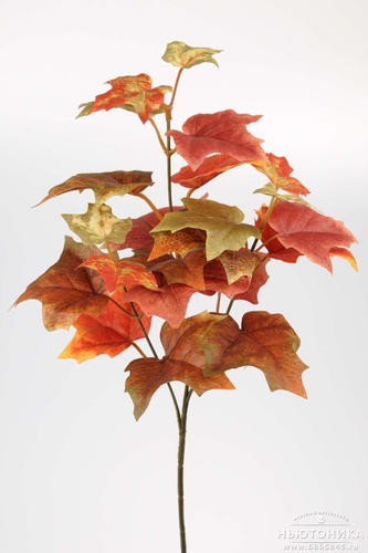 Искусственная ветка осенних листьев, 55 см