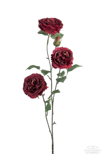 Искусственная ветка роз, H=80 см